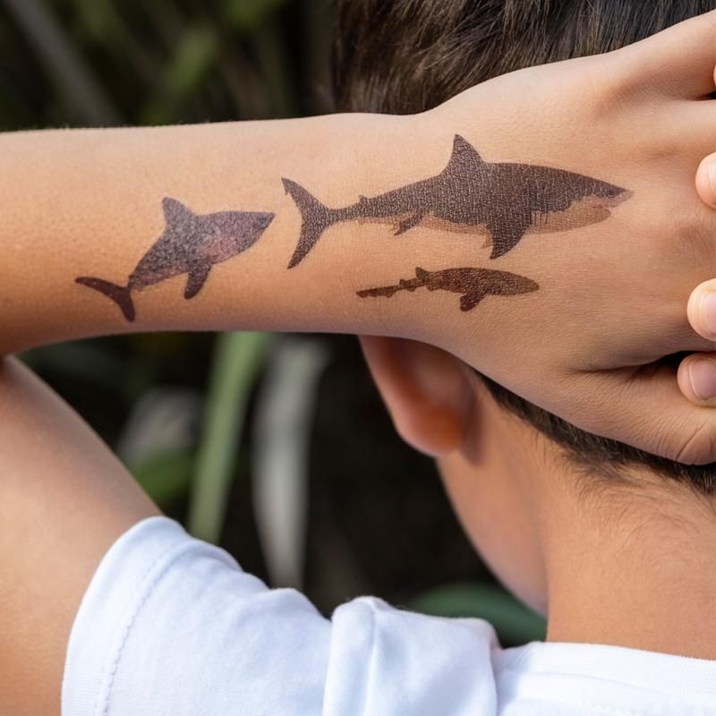 Rex London - Shark Temporary Tattoos (2 Sheets)